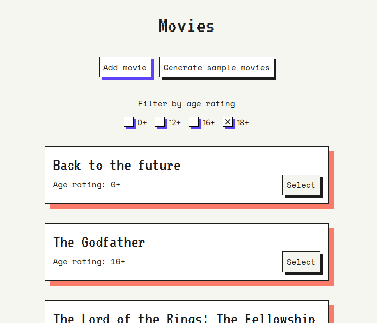 Movie database