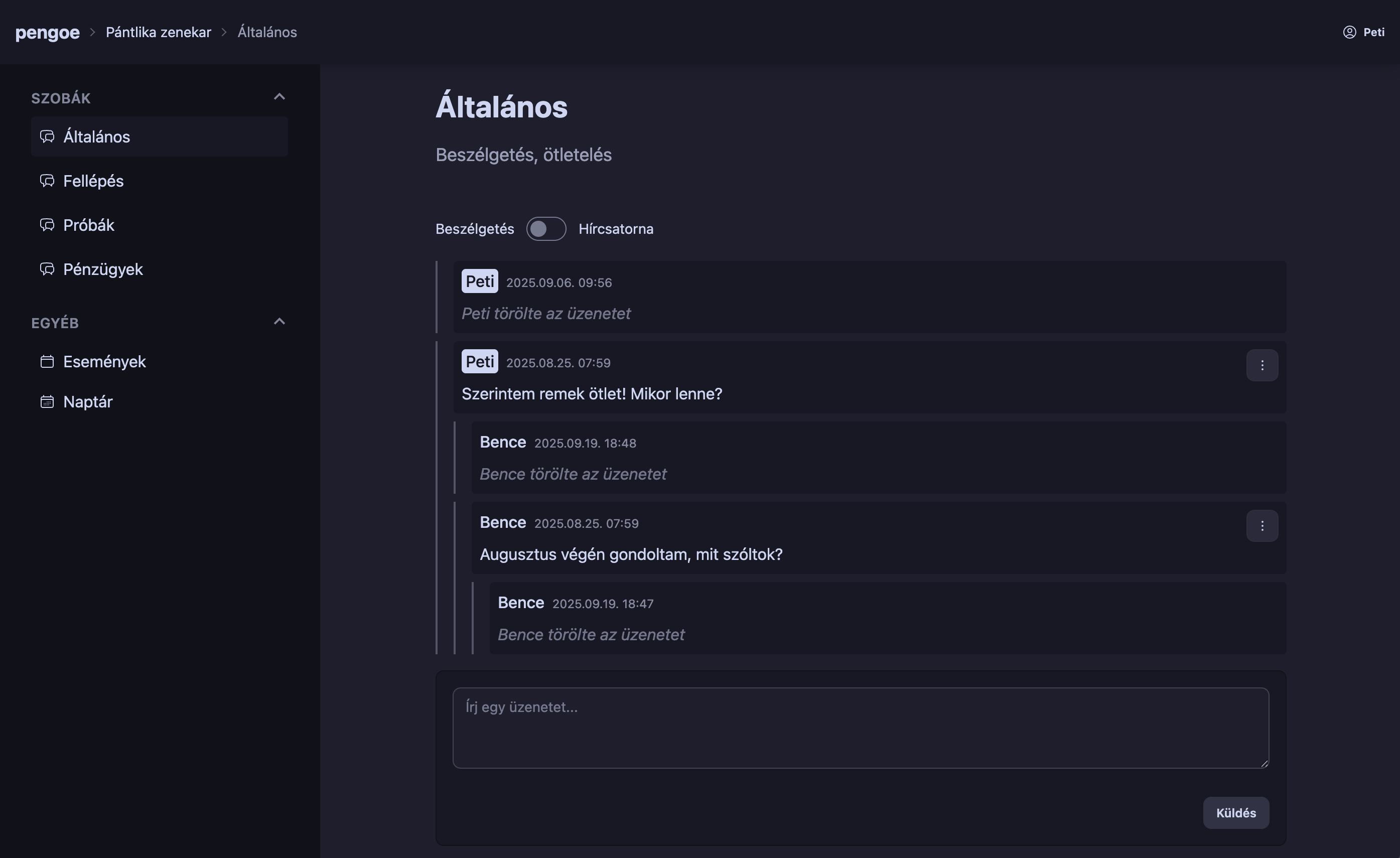 Group management app (in progress)
