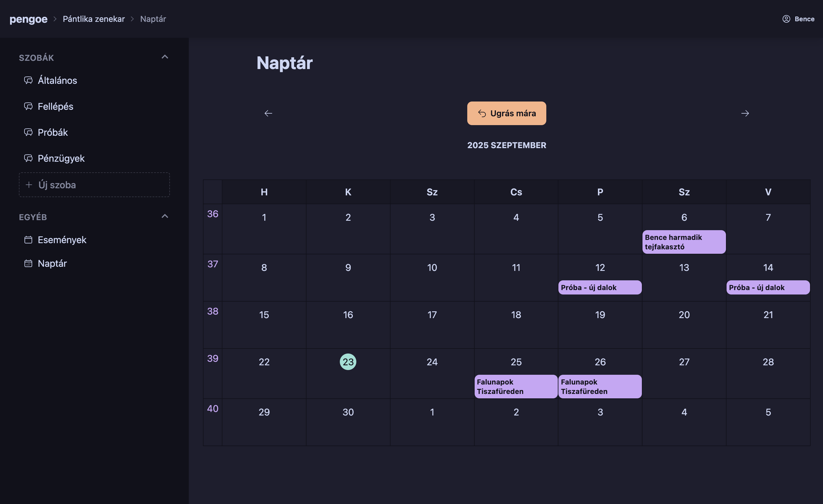 Group management app (in progress)